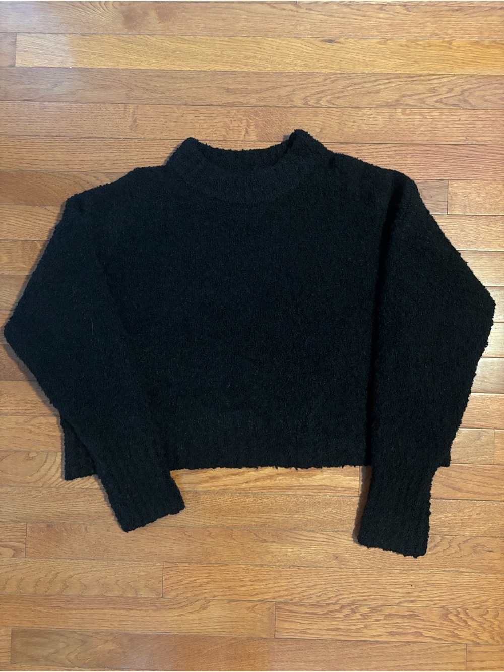 We The Free Black Mock-Neck Sweater